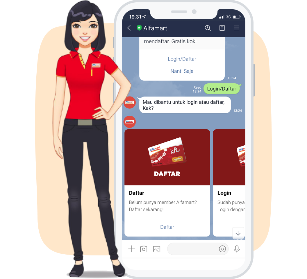 Interactive chatbot for customer loyalty